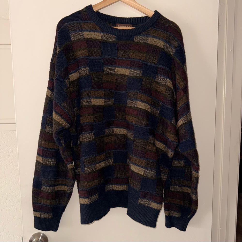 Cambridge Classics Men's Vintage Multicolor Sweater in XL